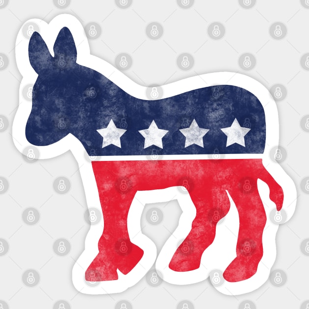 Democratic Donkey Sticker by valentinahramov